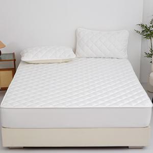 TEMU 순면 큐브 누빔 침대 매트리스 커버 슈퍼싱글 퀸 면 방수커버|매트리스커버