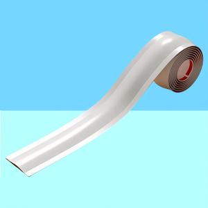 TEMU 케이블 정리 테이프 롤 | 바닥과 모서리의 지저분한 케이블을 한 번에 숨기는 스틱과 커버! | 유연하고 휘어지며 벽과 모서리에 완벽히 부착 | 화이트 매트 투명 디자인