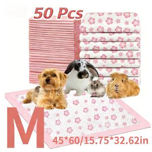 TEMU 누수 방지 속건성 강아지 오줌 받개패드 4가지 사이즈 옵션, 6겹 초강력 흡수성 두꺼운 강아지 배변 훈련 패드, 개, 고양이, 토끼, 배변 훈련 및 집안 배변 훈련용|배변패드|패드