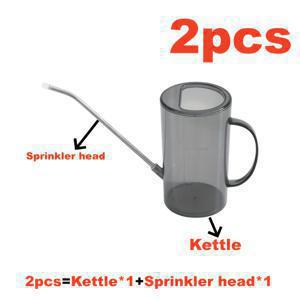 TEMU 긴 스파우트와 분리형 스프레이 헤드가 특징인 스테인리스 스틸 물뿌리개 2개 세트 - 실내 및 실외 가꾸기에 적합한 현대적인 디자인, 튼튼한 금속 바디와 플라스틱 손잡이