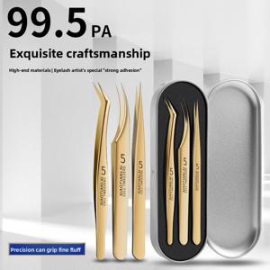TEMU 전문가용 속눈썹 연장 키트 - 골든팁 속눈썹 기술자 도구 세트, 초보자부터 전문가까지, 정밀 접착제 어플리케이터, 속눈썹 본딩/제거, 살롱 퀄리티 DIY 속눈썹 연장 용품 (접착제 미포함)