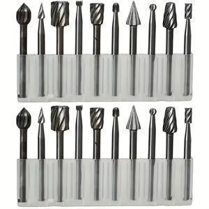 TEMU 20개 / 회전 파일 세트 - 헤비듀티 이중날 연마 및 조각 도구, 목공, 금속 드릴링, 연마에 적합 - 전문가용 회전 그라인더 헤드