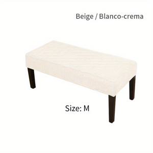 TEMU 1pc 벤치 커버 피아노 소파 커버 소파 커버 솔리드 컬러 탄성 빨 이동식 의자 커버 폴라 플리스 패브릭 침실 거실 사무실 호텔 홈 장식