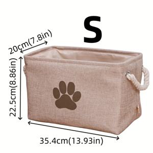 TEMU 접이식 패브릭 수납 컨테이너, 패브릭 옷장 정리 바구니, 선반 정리용 수납 큐브, 할로윈 및 크리스마스 어린이, 아기, 반려견 장난감 세탁 정리 바구니 (손잡이 포함)