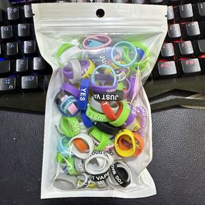 TEMU 100개 실리콘 클립 링, 실리콘 미끄럼 방지 링, 슬링샷 핸들 링, 낚싯대 실리콘 미끄럼 방지 링|물고기반지|낚시대