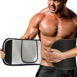 TEMU 신상 남성용 타이트핏 허리 트레이너 (실버 이온 함유), 스포츠용, 집중된 운동 및 효과적인 허리 슬리밍을 위해 디자인, 모든 계절에 적합