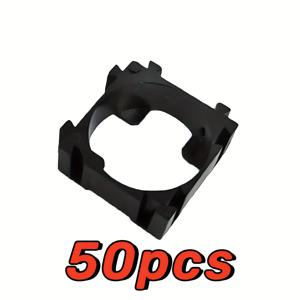 TEMU 18650 배터리용 원통형 브래킷 50개 팩, Li-Ion 셀을 안전하게 고정하고 진동을 방지하도록 설계됨, 크기: 22X22mm