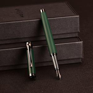 TEMU 서예용 우아한 금속 만년필, 0.5mm 미세 펜촉 - 교사 및 초보자에게 완벽한 선물