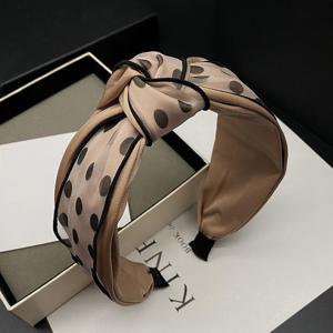 TEMU 리본 디테일 패브릭 헤어밴드 - 단색, 깃털 없음, 단품, 여성용 우아한 와이드 헤어밴드, 일상 착용 및 세안에 완벽