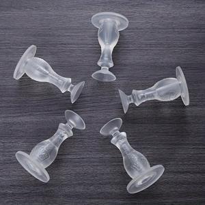 TEMU 충돌 방지용 실리콘 도어 스토퍼 5개, 모던 디자인, 드릴 불필요, 욕실 문에 적합, 방음 도어 블로커