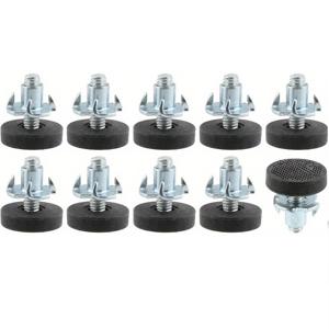 TEMU 10개 조절 가능한 가구 다리 - 스테인리스 스틸 미끄럼 방지 베이스, 테이블, 의자, 캐비닛, 소파용 - 실내외 다목적 레벨링 발