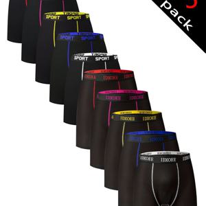 TEMU 남성용 신상 솔리드 컬러 롱 플랫 코너 속옷 5개 세트, 사계절용, 내구성 강함, 루즈핏, 통기성, 편안함, 빠른 건조, 탄력 있는 플랫 코너 수영복, 비치 수영복, 남성용 신상 속옷