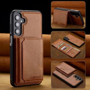 TEMU 삼성 갤럭시 S24 S23 S22 울트라/S24 S23 S21 S20 FE/S24 S23 S22 S21 플러스/A14 A15 A16 A34 A35 A52 A53 A54 A55 용 2-In-1 마그네틱 탈착식 인조 가죽 지갑 케이스 (카드 홀더 포함)|카드지갑|폰케이스|지갑