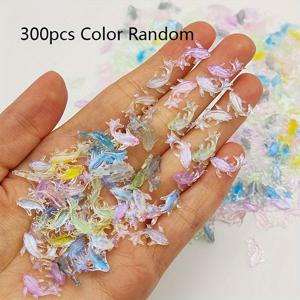 TEMU 100/300개 미니 금붕어 레진 조각상 - 파스텔 컬러 믹스, DIY 네일 아트용 섬세한 반투명 물고기 모양, 홈 데코, 크리스마스 발렌타인데이 카니발 공예, 수제 보석 제작 소품, 장식용 피규어, 정교한 디테일, 휴일 장식품, 세밀한 공예 재료, 데코레이터