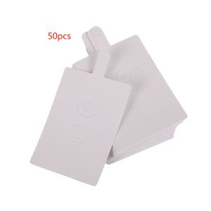 TEMU 50개 범용 빈 링 카드 종이 액세서리 카드, 귀걸이 및 목걸이에 적합한 화이트 특수지 보석 포장 디스플레이 - 내구성 있는 종이 패키징, 소매 전시용