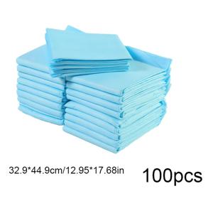 TEMU 소형견 기저귀 100개입, 일회용 애완동물 소변 패드, 강아지 및 고양이 소변 패드, 강아지 훈련 패드, 청소 및 여행 용품|배변패드