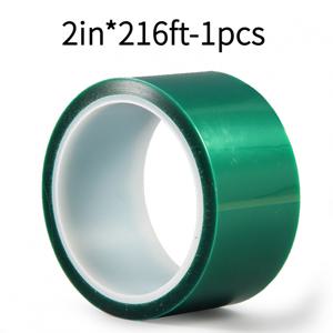 TEMU 페인팅, 양극 산화, 회로 기판, 수지 성형용 수지 테이프 - 산업용 핫 멜트 고온 테이프 녹색 고온 마스킹 테이프 녹색 고열 PET 테이프, 2인치*108피트/2인치*216피트