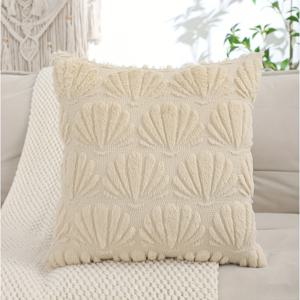 TEMU 1 여름 베개 커버 별어미 문어 조개 플러시 퀼팅 자수