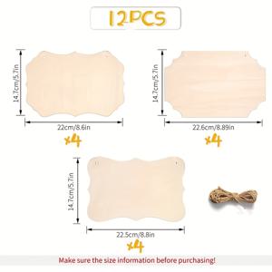 TEMU 12개 목재 걸이 펜던트 - 크리스마스, 할로윈, 부활절, 새해, 발렌타인데이를 위한 현대적인 제조 목재 장식 - 결혼식, 약혼, 홈 데코레이션을 위한 다용도 휴일 장식품