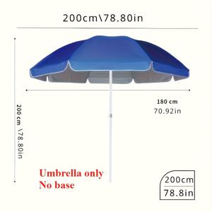 TEMU 1pc 야외 대 파라솔(베이스 없음)/1pc 베이스(우산 없음), 조절 가능한 높이, 야외 해변, 캠핑, 수영장, 마당, 해변, 발코니, 뒷마당, 정원, 테라스 바베큐, 수영장(우산만 또는 베이스만)|양산