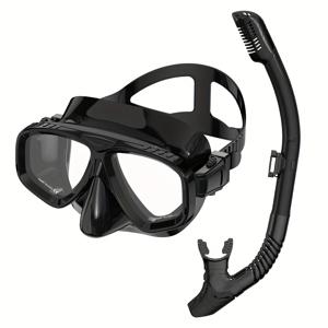 TEMU 성인용 스노클링 세트, 야외 스노클링, 와이드 앵글 안티포그 마스크, 수영 중 자유 호흡 가능 전문가용