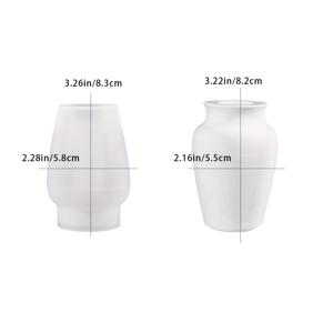 TEMU LEQU 7가지 종류의 꽃병 실리콘 몰드 (레진 캐스팅용), 가정용 프로젝트를 위한 장식용 보관 꽃병 제작에 적합