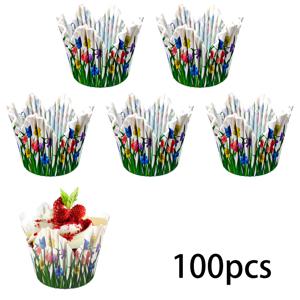 TEMU 레이스 모양 케이크 컵 60/100/200개입 (5X5.7cm), 웨딩, 생일, 졸업 시즌, 부활절, 성 패트릭 데이, 데이, Eid, 어버이날, 할로윈 같은 기념 행사를 위한 케이크 만들기에 적합한 베이킹 용품