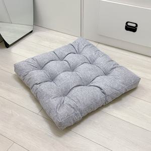 TEMU 1개 사각 린넨 바닥 쿠션, 두꺼운 다다미 매트 (바닥용)