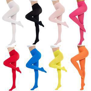 TEMU 여성용 단색 레깅스 8켤레, 신축성 좋고 편안하며 부드럽고 약간의 투명한 타이츠