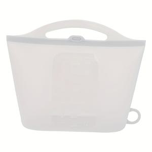 TEMU 2000ml 67.628 US Fl Oz 대용량 실리콘 식품급 보관백 - 전자레인지 스팀 살균 가능, 과일·채소·견과류용 재사용 가능한 밀폐 백, 누수 방지, 휴대용, 고품질, 손세척 전용