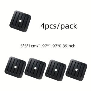 TEMU 4개 세트 공조기 진동 및 소음 감소 고무 패드, 고효율 진동 흡수 | 미끄럼 방지 디자인으로 야외 장치 이동 방지 | 간편 설치, 드릴링 불필요, 즉시 사용 가능 | UV 저항성, 내열 & 방수 기능 | 가정용, 사무실/쇼핑몰, 유지보수 회사에 적합|실외기없는에어컨