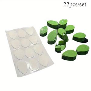 TEMU 22개/세트 가정용 무봉제 벽 등반 버클, 그린 아이비 등반 도구, 녹색 식물 고정기, 고정 후크, 수박 덩굴 고정 클립 무봉제 녹색 식물 고정기