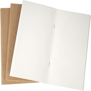 TEMU 3팩 AIGUONIU Genuine Leather 여행자 노트북 리필 인서트 세트 (여권, 월간 플래너 & 그리드/도트 저널 페이지 포함) - A5 (스탠다드, 컴팩트, 여권) 사이즈, 내구성 있는 제본으로 불렛 저널링 및 플래너 시스템 호환 -