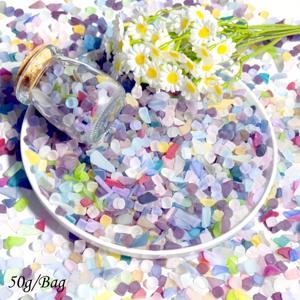 TEMU 혼합 색상 반투명 바다유리 파편 조각, 꽃병 필러, 주얼리 제작, 홈 데코, 수족관, 소원병, DIY 수공예 재료, 어항 자갈, DIY 공예품 재료용