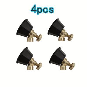 TEMU 4개 프로가든 조절 가능한 고압 미스트 노즐, 잔디 및 정원 관수용 금속 호스 스프링클러 헤드