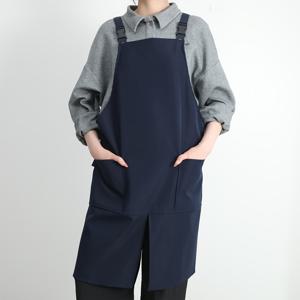 TEMU 조절 가능한 어깨끈, 두 개의 큰 포켓, 편안한 이동을 위한 스플릿 헴이 있는 작업 아프론, 미용실, 카페, 애완동물 가게, 정원, 청소, 요리 등에 적합합니다.