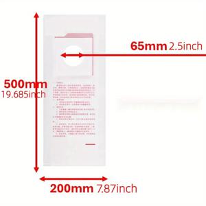 TEMU 20개입 헤비듀티 일회용 드릴 홀 백 - 대형 중앙 구멍, 플러밍, HVAC, 건설용 - 내구성 강한 먼지 수집백 (전원 불필요, 배관, 리모델링, 작업장), 투명 디자인, 방수 장벽