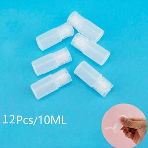 TEMU 플립 캡이 달린 12개 묶음 짜는 여행용 병 세트 (각 10ml, 0.34oz). 이 반투명 누출 방지 용기는 로션, 손 소독제 및 다양한 액체 분배에 적합하며 가정, 하이킹 및 여행에 편리합니다.|트래블보틀