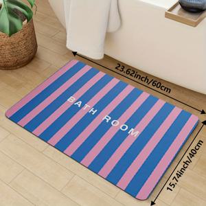 TEMU 1개, 여름 섬 코코넛 보라색 욕실 미끄럼 방지 매트, 플란넬 카펫, 현관/주방/욕실/거실/침실에 적합, 행복한 분위기를 더해주는 다용도 스타일
