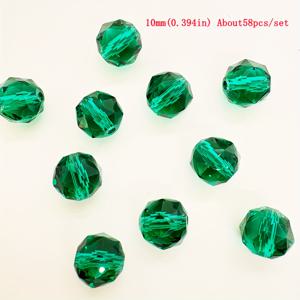 TEMU 98/68/58개 (대량) 오스트리아 비즈 AB 코팅 그린 스타컷 페이셋 스페이서 보석 - 6mm/8mm/10mm 구멍 DIY 주얼리 만들기 재료 (팔찌, 목걸이, 귀걸이용) - 핸드크래프팅을 위한 럭셔리 오스트리아 비즈