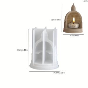 TEMU 레진 주얼리용 실리콘 몰드, 홈 데코, 축제 선물 및 레진 석고 공예를 위한 돔 석고 양초 홀더