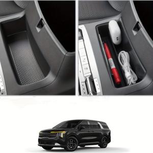 TEMU 2025년형 기아 카니발 2022-2025 LX LXS EX SX SX 센터 콘솔 정리 트레이 액세서리 중간 콘솔 수납 박스