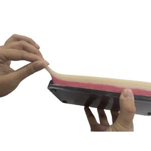 TEMU 신형 시뮬레이션 인간 피부 봉합 패드, 블랙 베이스, 업그레이드된 봉합 연습 패드, 현실적인 봉합 경험, 훈련용, 과학 교육