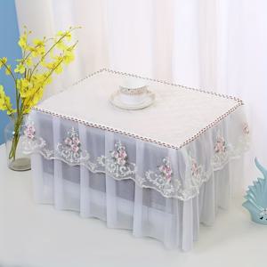 TEMU 범용 전자레인지 커버, 오븐 먼지 커버, 패브릭 풀 랩 방진, 유럽식 퀼트 홈용, 새로운 범용 커버 천