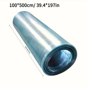 TEMU 폴리에스터 지붕 시트 롤, UV 저항성 투명 단열 스카이라이트 패널, 내구성이 뛰어난 PVC 소재로 제작, 길이 197인치, 온실, 농업, 원예, 햇빛 가리개 및 건설에 적합