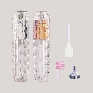 TEMU 휴대용 재사용 가능 아크릴 향수 스프레이 병 2개