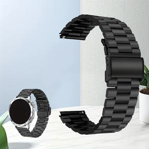 TEMU 스테인리스 스틸 메쉬 밀라네제 루프 자석 시계 스트랩, 20mm/22mm, 삼성 4/5/6/7/클래식 에디션/Gear S3/액티브 2 및 화웨이 워치 GT2/2/2E/프로 호환, 안전한 밴드, 세련된 디테일, 조절 가능한 밴드, 가젯 애호가를 위한 모던 디자인