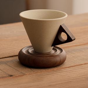 TEMU 핸들과 나선형 받침이 있는 세라믹 커피 컵 세트, 머그컵, 티컵, 우유컵, 러스틱 세라믹 컵 포함. 빈티지 스타일, 대용량, 카페, 레스토랑 및 가정용