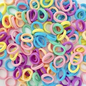 TEMU 980개 컬러 헤어밴드, 무봉제 탄성 헤어밴드 액세서리, 헤어밴드, 고무밴드, DIY 헤어밴드, 브레이드 액세서리, 컬러 헤어밴드, 나일론 헤어밴드, 여성용 헤어 액세서리, 브레이드 헤어 로프 소품
