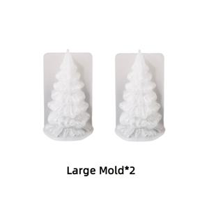 TEMU 크리스마스 소나무 양초 실리콘 몰드, 왁스 멜팅 트리 공예 몰드, 수제 크리스마스 장식, 콘크리트 클레이 3D 크리스마스 트리 장식 몰드